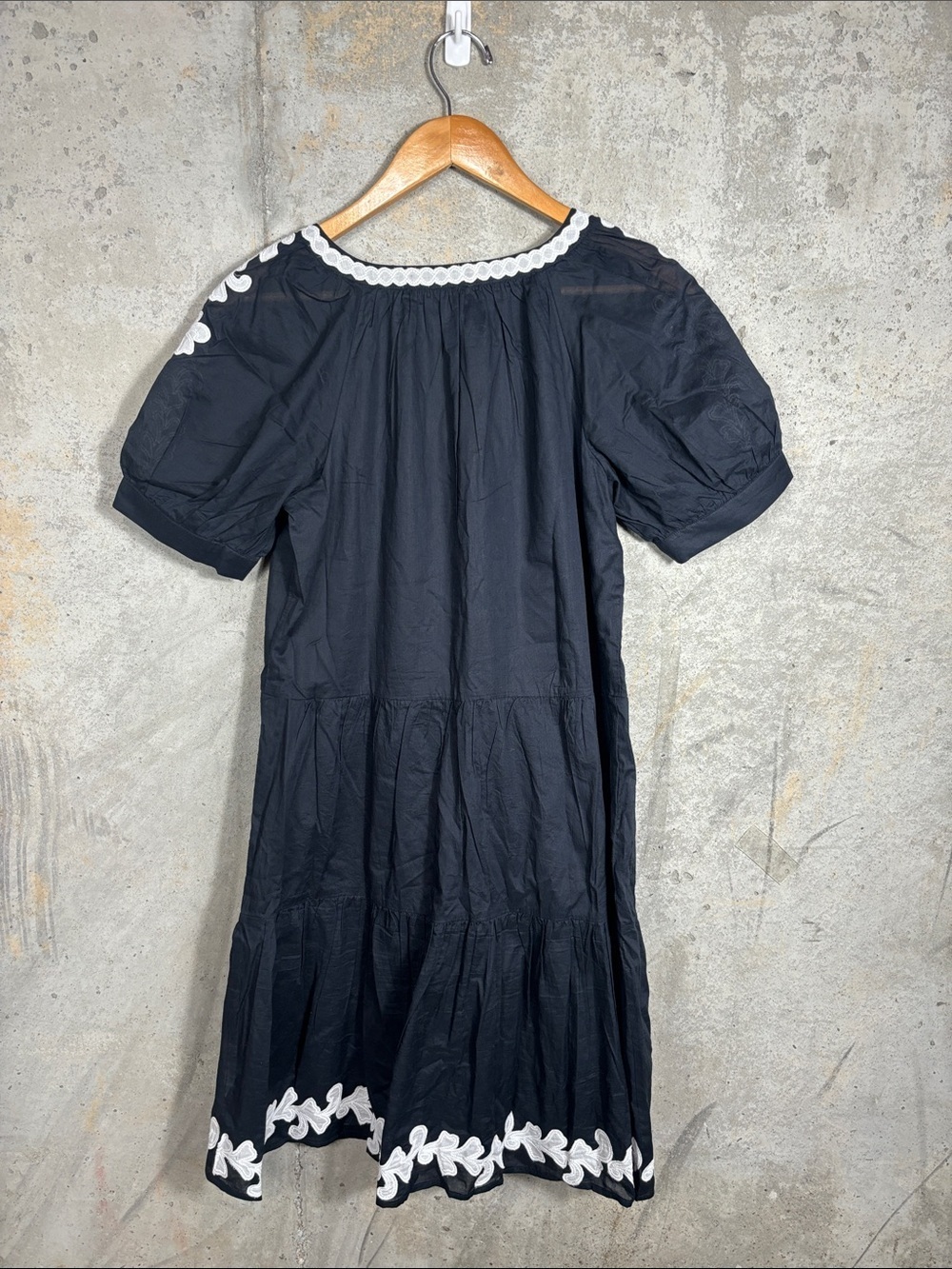 Talbots EMBROIDERED TIERED DRESS - Picture 3 of 10
